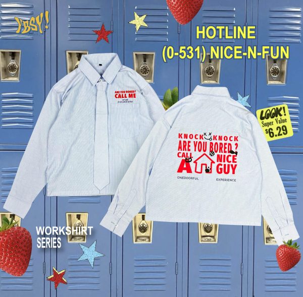 YBSY - Call A Nice Guy work shirt - Image 2