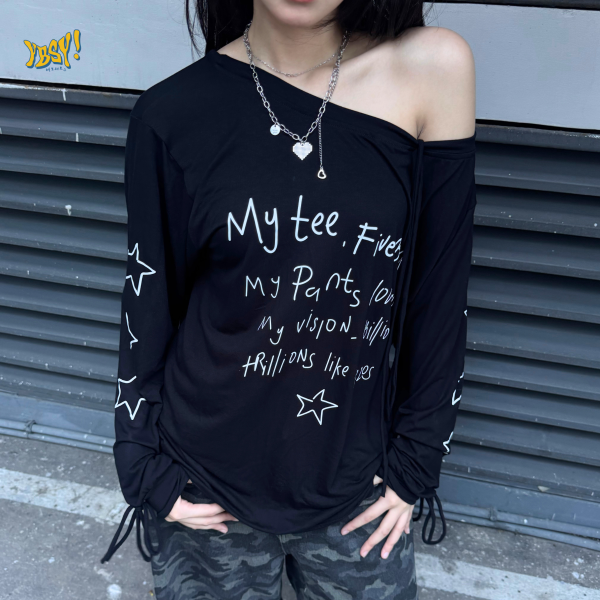 YBSY - Five Bucks half shoulder tee - Image 2