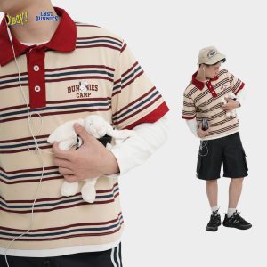 YBSY LOST BUNNIES – Minji Stripe Tee