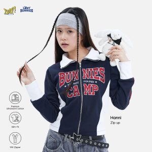 YBSY LOST BUNNIES – Hanni Zip up crewneck