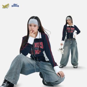 YBSY LOST BUNNIES – Hanni Zip up crewneck