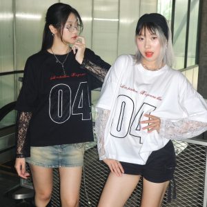 YBSY – Jennie Lace Tee //oversized